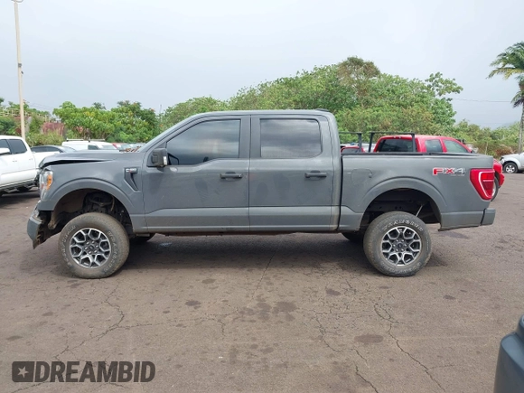 2021 Ford F-150 XL with VIN 1FTEW1EP0MFB94936, listed as a IAAI auction lot 41594393 with 57,033 mi miles. Bid and sale history available at carsss.com. Image 14.
