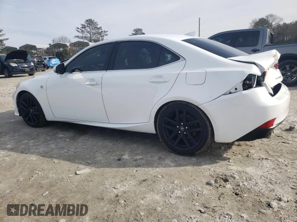 2014 Lexus IS 350 with VIN JTHBE1D20E5009785, listed as a Copart auction lot 43390055 with 163,556 mi miles and Salvage title. Bid and sale history available at DreamBid. Image 2.