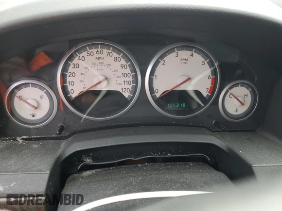 2010 Dodge Grand Caravan with VIN 2D4RN5D12AR197403, listed as a Copart auction lot 54356515 with 105,318 mi miles and Salvage Title. Bid and sale history available at DreamBid. Image 9.