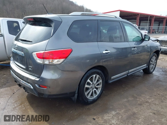 2015 Nissan Pathfinder SL with VIN 5N1AR2MM3FC654531, listed as a IAAI auction lot 41715163 with 160,808 mi miles and . Bid and sale history available at DreamBid. Image 4.
