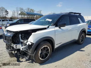2024 Nissan Pathfinder Rock Creek with VIN 5N1DR3BD2RC287650, listed as a Copart auction lot 49102925 with 2,057 mi miles and Salvage Title. Bid and sale history available at carsss.com. Image 1.