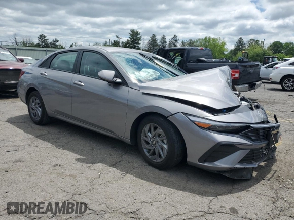2024 Hyundai Elantra SEL with VIN KMHLM4DG9RU732564, listed as a Copart auction lot 56795735 with 6,999 mi miles and Salvage title. Bid and sale history available at DreamBid. Image 4.