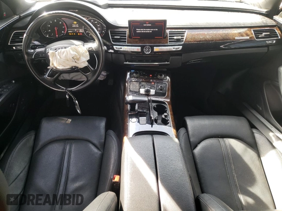 2015 Audi A8 3.0T with VIN WAU3GAFD3FN027632, listed as a Copart auction lot 49260355 with 97,076 mi miles and Salvage Title. Bid and sale history available at DreamBid. Image 8.