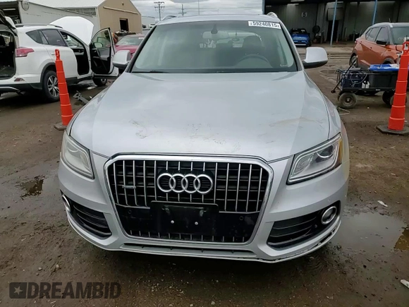 2013 Audi Q5 Premium Plus with VIN WA1LFAFP1DA051958, listed as a Copart auction lot 59240815 with 130,470 mi miles and Salvage title. Bid and sale history available at DreamBid. Image 14.