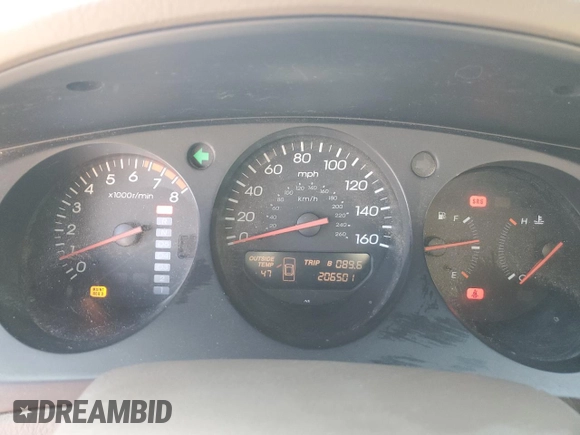 2000 Acura TL with VIN 19UUA5660YA037130, listed as a Copart auction lot 52930485 with 206,501 mi miles and Salvage Title. Bid and sale history available at carsss.com. Image 9.
