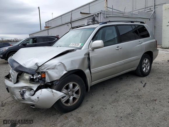 2005 Toyota Highlander with VIN JTEDP21A550060021, listed as a Copart auction lot 51678235 with 199,105 mi miles and Clean Title. Bid and sale history available at carsss.com. Image 1.