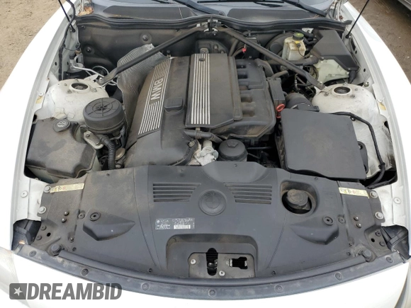 2005 BMW Z4 3.0i with VIN 4USBT53505LU10933, listed as a Copart auction lot 46061395 with 86,328 mi miles and Salvage title. Bid and sale history available at DreamBid. Image 11.