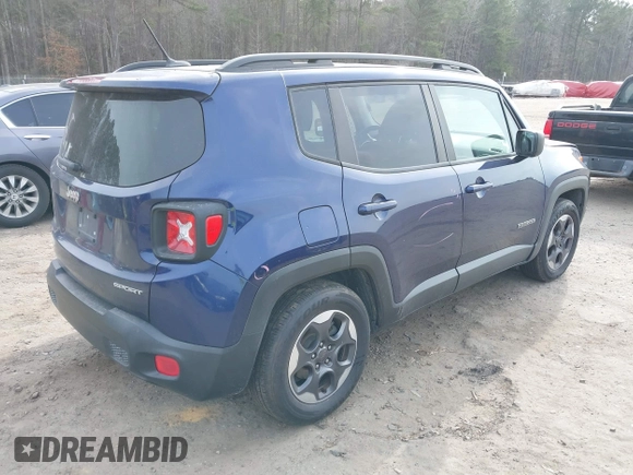2016 Jeep Renegade Sport with VIN ZACCJAAT0GPD41914, listed as a IAAI auction lot 41463960 with 152,655 mi miles and . Bid and sale history available at DreamBid. Image 4.