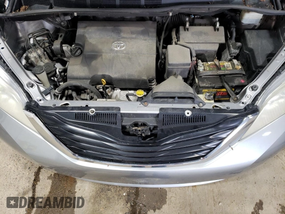 2012 Toyota Sienna LE AAS with VIN 5TDKK3DC6CS189506, listed as a Copart auction lot 53394125 with 221,955 mi miles and Non Repairable. Bid and sale history available at carsss.com. Image 12.