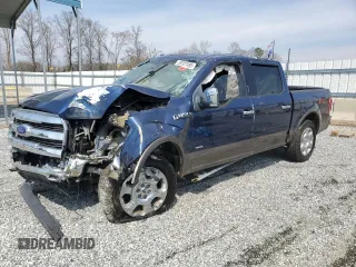2015 Ford F-150 XLT with VIN 1FTEW1EG2FKE61004, listed as a Copart auction lot 48537495 with 224,021 mi miles and Salvage Title. Bid and sale history available at carsss.com. Image 1.