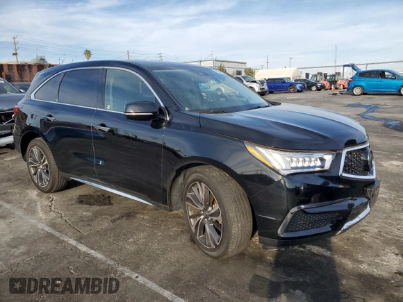 2020 Acura MDX w/Technology Pkg with VIN 5J8YD3H51LL016169, listed as a Copart auction lot 45782465 with 21,057 mi miles and Salvage Title. Bid and sale history available at carsss.com. Image 4.