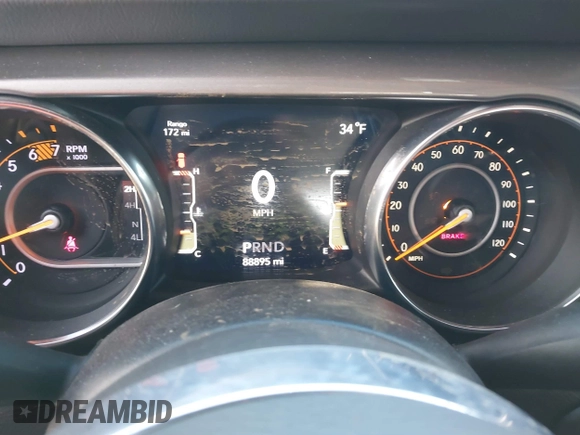 2020 Jeep Wrangler Unlimited Sahara with VIN 1C4HJXENXLW220910, listed as a IAAI auction lot 41090420 with 88,895 mi miles and . Bid and sale history available at DreamBid. Image 7.