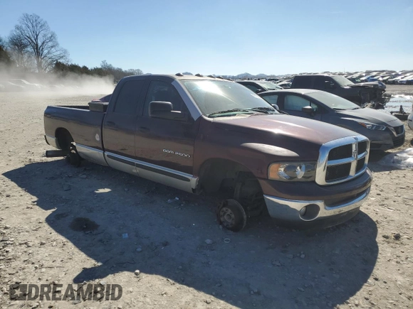 2004 Dodge Ram 2500 SLT with VIN 3D7KA28C74G188619, listed as a Copart auction lot 46601685 with 244,215 mi miles and Salvage Title. Bid and sale history available at carsss.com. Image 4.