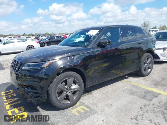 2025 Land Rover Range Rover Velar Dynamic SE with VIN SALYL2EX8SA810607, listed as a IAAI auction lot 41568626 with 565 mi miles and . Bid and sale history available at DreamBid. Image 18.