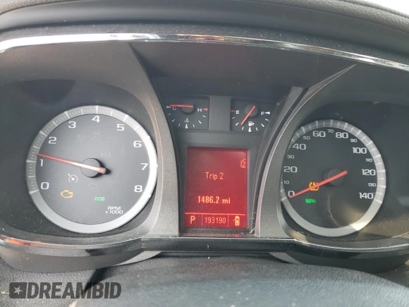 2011 GMC Terrain SLT-2 with VIN 2CTFLXEC9B6237372, listed as a Copart auction lot 65815344 with 193,190 mi miles and Salvage Title. Bid and sale history available at DreamBid. Image 9.
