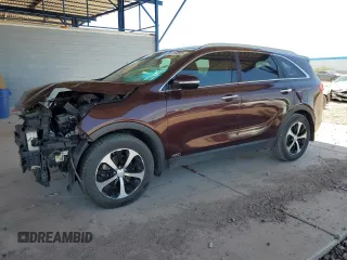 2016 Kia Sorento EX with VIN 5XYPHDA10GG134372, listed as a Copart auction lot 55132025 with 261,022 mi miles and Salvage Title. Bid and sale history available at DreamBid. Image 1.