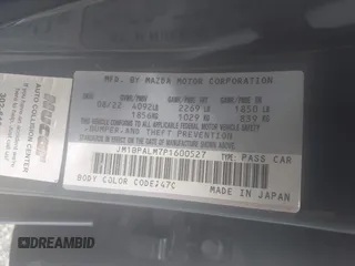 2023 Mazda 3 S Preferred with VIN JM1BPALM7P1600527, listed as a IAAI auction lot 42442039 with 58,232 mi miles and . Bid and sale history available at DreamBid. Image 9.