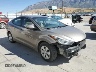 2016 Hyundai Elantra SE with VIN 5NPDH4AE1GH774024, listed as a Copart auction lot 66748634 with 126,126 mi miles and Salvage Title. Bid and sale history available at DreamBid. Image 4.