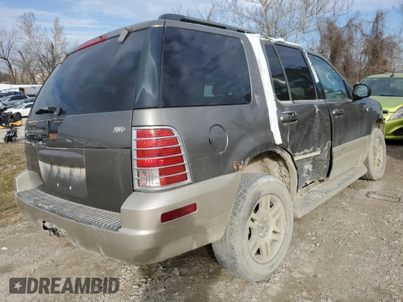 2004 Mercury Mountaineer Convenience z VIN 4M2ZU86K94ZJ48176, wystawiony jako Copart lot #32561132 z przebiegiem 230 182 mil mil oraz Nie do naprawy • Non repairable. Historia ofert i sprzedaży dostępna na DreamBid. Obrazek 3.