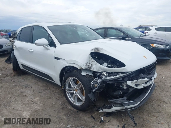 2024 Porsche Macan with VIN WP1AA2A55RLB20040, listed as a IAAI auction lot 41739587 with 8,916 mi miles and . Bid and sale history available at DreamBid. Image 1.