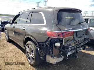2021 Mercedes-Benz GLS 450 with VIN 4JGFF5KE5MA566388, listed as a Copart auction lot 60501554 with 29,260 mi miles and Salvage Title. Bid and sale history available at DreamBid. Image 2.