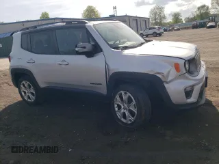 2019 Jeep Renegade Limited with VIN ZACNJBD18KPJ93686, listed as a Copart auction lot 54862905 with 45,906 mi miles and Salvage title. Bid and sale history available at DreamBid. Image 4.