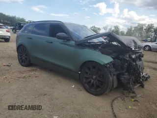 2020 Land Rover Range Rover Velar R-Dynamic S z VIN SALYK2FV9LA243034, wystawiony jako Copart lot #56222985 z przebiegiem 53 611 mil mil oraz Szkoda całkowita • Salvage title. Historia ofert i sprzedaży dostępna na DreamBid. Obrazek 4.