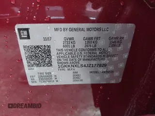 2018 GMC Acadia Denali z VIN 1GKKNXLS4JZ177829, wystawiony jako IAAI lot #41706140 z przebiegiem 75 111 mil mil oraz . Historia ofert i sprzedaży dostępna na DreamBid. Obrazek 9.