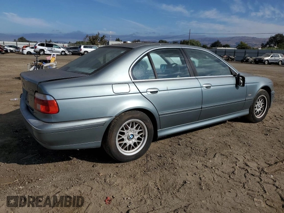2001 BMW 5 Series 525iA with VIN WBADT43471GF57754, listed as a Copart auction lot 72114164 with 159,376 mi miles and Salvage Title. Bid and sale history available at carsss.com. Image 3.
