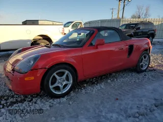 2002 Toyota MR2 z VIN JTDFR320720051674, wystawiony jako Copart lot #44495865 z przebiegiem 76 439 mil mil oraz Czysty tytuł • Clean title. Historia ofert i sprzedaży dostępna na DreamBid. Obrazek 1.