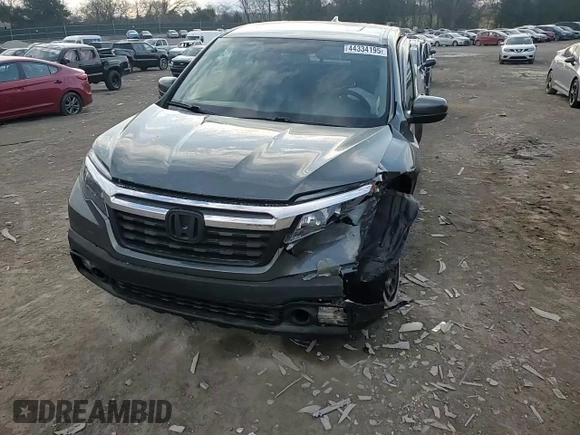 2019 Honda Ridgeline RTL-T with VIN 5FPYK3F64KB013498, listed as a Copart auction lot 44334195 with 104,197 mi miles and Salvage title. Bid and sale history available at DreamBid. Image 10.