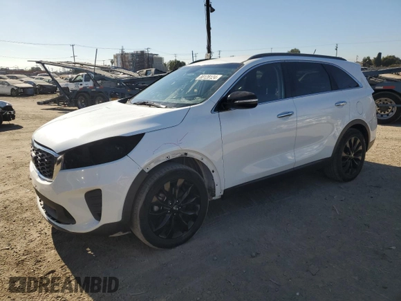 2019 Kia Sorento S with VIN 5XYPG4A51KG601460, listed as a Copart auction lot 80128124 with 34,719 mi miles and Salvage Title. Bid and sale history available at DreamBid. Image 1.