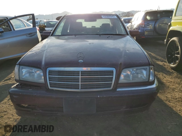 1998 Mercedes-Benz C 230/260/280/320 with VIN WDBHA23G0WA629568, listed as a Copart auction lot 43560945 with 252,554 mi miles and Salvage Title. Bid and sale history available at carsss.com. Image 5.