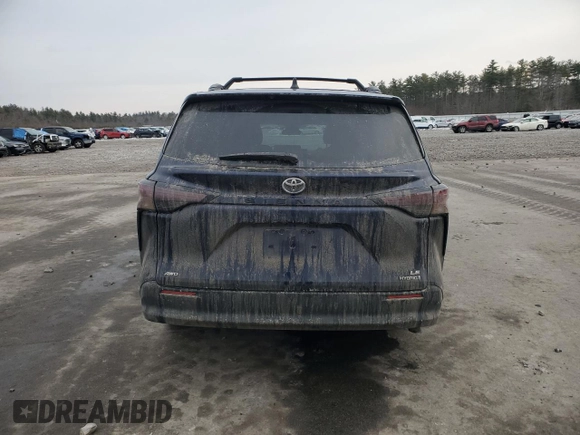 2024 Toyota Sienna LE with VIN 5TDKSKFC9RS113116, listed as a Copart auction lot 88709905 with 23,282 mi miles and Salvage Title. Bid and sale history available at carsss.com. Image 6.