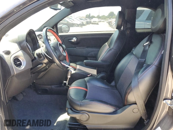 2014 FIAT 500e with VIN 3C3CFFGE4ET175902, listed as a Copart auction lot 66406775 with 38,067 mi miles and Salvage title. Bid and sale history available at DreamBid. Image 7.