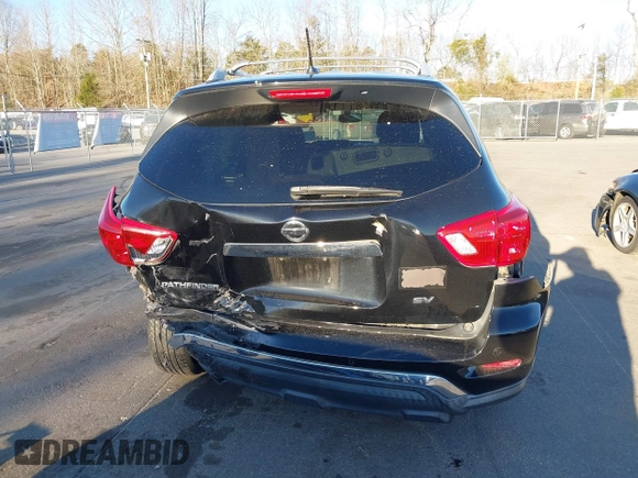 2018 Nissan Pathfinder S with VIN 5N1DR2MN0JC638981, listed as a IAAI auction lot 41823136 with 159,217 mi miles and . Bid and sale history available at DreamBid. Image 16.