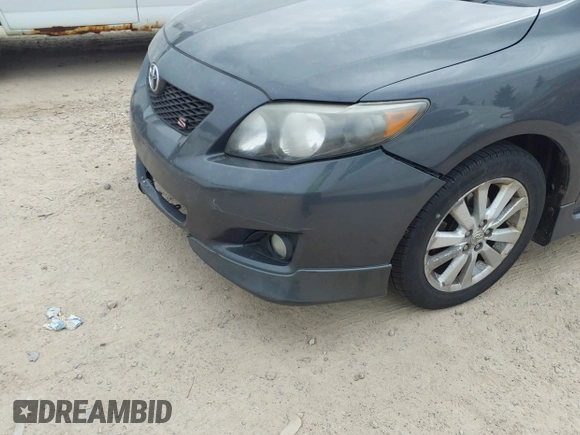 2009 Toyota Corolla with VIN 2T1BU40E99C107244, listed as a IAAI auction lot 42167737 with 164,550 mi miles. Bid and sale history available at carsss.com. Image 6.