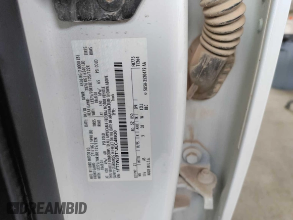 2018 Ford F-250 XL with VIN 1FT7W2BT1JEC45930, listed as a IAAI auction lot 42717462 with 134,466 mi miles and . Bid and sale history available at DreamBid. Image 18.