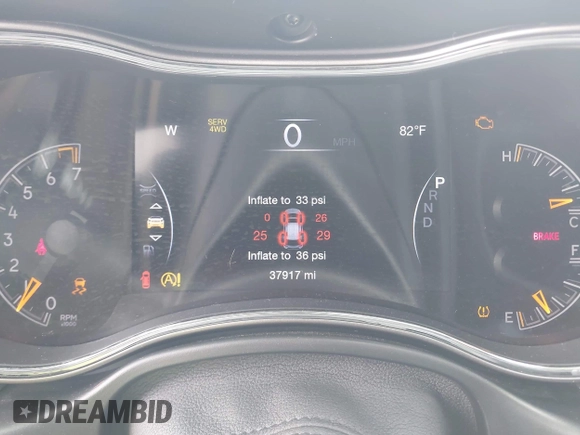 2019 Jeep Grand Cherokee Limited with VIN 1C4RJFBG7KC828467, listed as a IAAI auction lot 42254170 with 37,917 mi miles and . Bid and sale history available at DreamBid. Image 7.