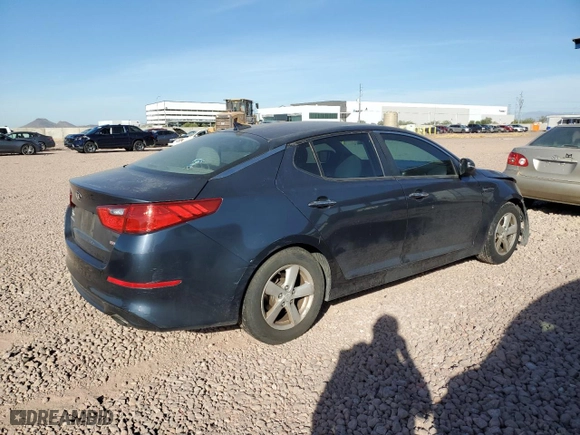 2015 Kia Optima LX with VIN KNAGM4A75F5541804, listed as a Copart auction lot 81363614 with 168,145 mi miles and Salvage Title. Bid and sale history available at carsss.com. Image 3.
