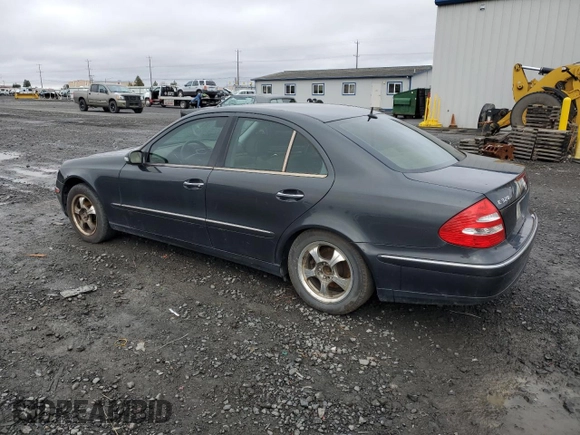 2003 Mercedes-Benz E-Class 3.2L with VIN WDBUF65J03A185717, listed as a Copart auction lot 81129634 with 0 mi miles and Clean Title. Bid and sale history available at carsss.com. Image 2.