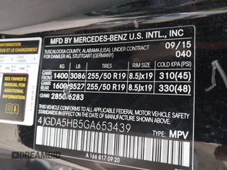 2016 Mercedes-Benz GLE 350 с VIN 4JGDA5HB5GA653439, выставлен на аукционе IAAI как лот 42262079 с пробегом 84 639 миль миль и . История ставок и продаж доступна на DreamBid. Изображение 9.