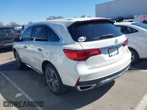 2019 Acura MDX w/Technology Pkg with VIN 5J8YD3H58KL009251, listed as a IAAI auction lot 41770589 with 19,693 mi miles. Bid and sale history available at carsss.com. Image 3.