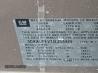 2018 GMC Terrain SLT with VIN 3GKALPEV7JL253429, listed as a IAAI auction lot 41527332 with 118,996 mi miles and . Bid and sale history available at carsss.com. Image 9.