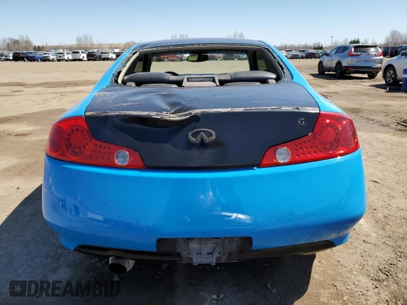 2004 Infiniti G35 w/Leather with VIN JNKCV54E54M812330, listed as a Copart auction lot 52854395 with 331,166 mi miles and Salvage Title. Bid and sale history available at DreamBid. Image 6.