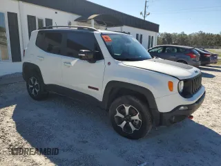 2022 Jeep Renegade Trailhawk with VIN ZACNJDC15NPN81377, listed as a Copart auction lot 76677514 with 55,656 mi miles and Clean Title. Bid and sale history available at DreamBid. Image 4.