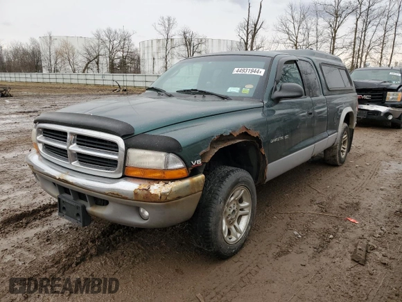 1999 Dodge Dakota SLT with VIN 1B7GG22X4XS309050, listed as a Copart auction lot 82030864 with 141,396 mi miles and Non Repairable. Bid and sale history available at DreamBid. Image 1.