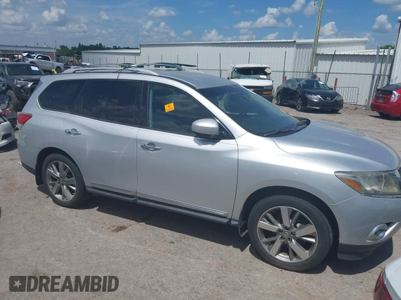 2014 Nissan Pathfinder S with VIN 5N1AR2MM2EC608509, listed as a IAAI auction lot 42583796 with 85,955 mi miles and . Bid and sale history available at DreamBid. Image 1.