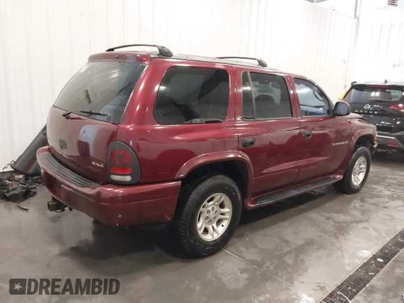2001 Dodge Durango with VIN 1B4HS28N81F520385, listed as a IAAI auction lot 41513066 with 197,701 mi miles. Bid and sale history available at carsss.com. Image 4.