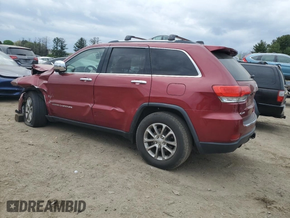 2014 Jeep Grand Cherokee Limited with VIN 1C4RJFBG3EC101265, listed as a Copart auction lot 53833235 with Not Provided miles and Salvage Title. Bid and sale history available at DreamBid. Image 2.